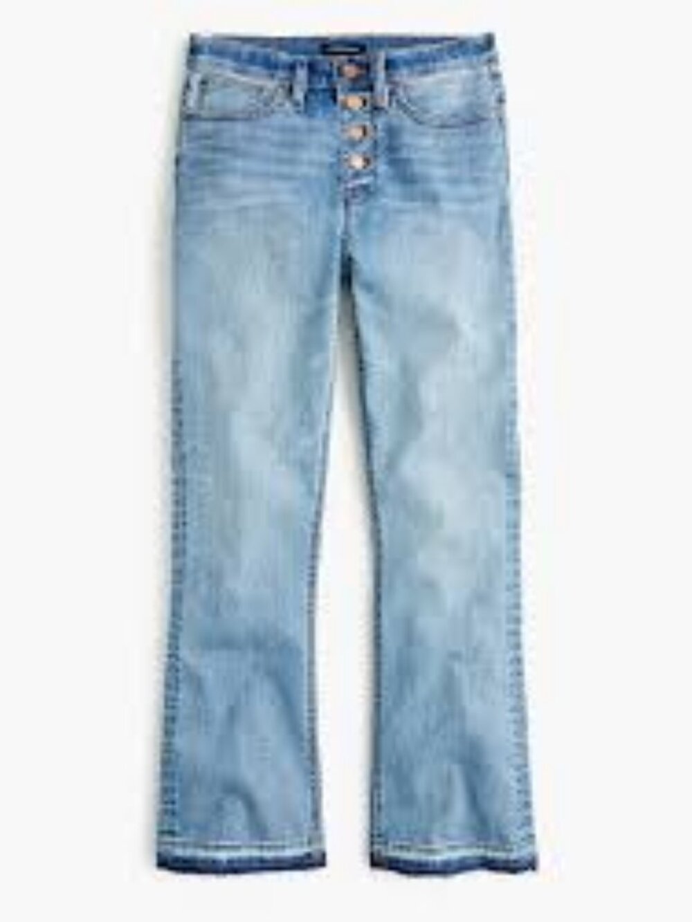 J. Crew Demi-boot crop jean in shale blue wash Size 29